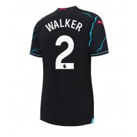 Billiga Manchester City Kyle Walker #2 Tredje fotbollskläder Dam 2023-24 Kortärmad